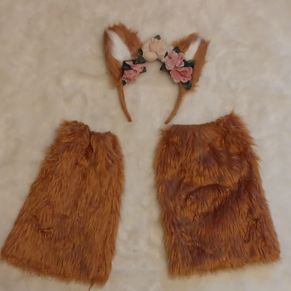 Spirit Brown and Pink Floral Kids Hair Accessories